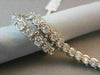 ANTIQUE WIDE  9.0CT 14KT WHITE GOLD DIAMOND TENNIS BRACELET SIMPLY BEAUTIFUL