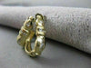 ESTATE .72CTW CHANNEL DIAMOND HUGGIES 14K YELLOW GOLD FANCY EARRINGS 20MM #6166