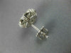 ESTATE EXTRA LARGE 3.89CT DIAMOND 14KT WHITE GOLD FLOWER CLUSTER EARRINGS #2861