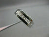 ESTATE .72CT DIAMOND 14K WHITE GOLD PRINCESS CUT SQUARE MENS GYPSY RING #14192