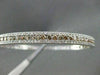 ESTATE 2.13CT WHITE & FANCY YELLOW DIAMONDS 14KT WHITE GOLD BANGLE AMAZING!!!