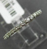 ESTATE .34CT DIAMOND 14KT WHITE GOLD 3D SEMI ETERNITY WEDDING ANNIVERSARY RING