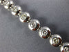LARGE 2.20CT DIAMOND 14KT WHITE GOLD ROUND BEZEL CLASSIC TENNIS BRACELET #1481