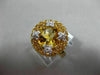 4.42CT DIAMOND & AAA EXTRA FACET CITRINE 14KT YELLOW GOLD FLOWER BUTTERFLY RING