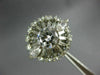 ESTATE EXTRA LARGE 2.46CT DIAMOND PLATINUM 3D MULTI SHAPE FLOWER ENGAGEMENT RING