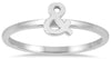 ESTATE 14KT WHITE GOLD 3D CLASSIC INFINITY AMPERSAND FUN LOVE RING
