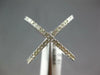 ESTATE LARGE .61CT DIAMOND 14KT WHITE GOLD 3D CRISS CROSS X INFINITY LOVE RING