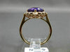 2.51CT DIAMOND & AAA AMETHYST 14KT ROSE GOLD 3D SQUARE FLOWER FILIGREE LOVE RING
