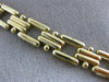 ESTATE 1.30CT DIAMOND 14KT WHITE & YELLOW GOLD TRIANGULAR FANCY NECKLACE #21520