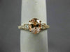 ESTATE 1.45CT DIAMOND & AAA MORGANITE 14KT ROSE GOLD 3D CLASSIC ENGAGEMENT RING