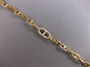 ESTATE LONG .65CT DIAMOND 14KT YELLOW GOLD CLASSIC OVAL LOVE KNOT LINK BRACELET