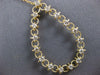 ESTATE .48CT DIAMOND 14KT YELLOW GOLD FILIGREE OPEN TEAR DROP LOVE FUN PENDANT