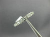 ANTIQUE .64CT DIAMOND 14KT WHITE GOLD 3D FILIGREE MILGRAIN ETERNITY RING #20463