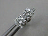 ESTATE .85CTW DIAMOND 5MM STUD 14KT WHITE GOLD SCREWBACK EARRINGS FG VSSI #21269