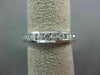 ESTATE .85CT ROUND CUT DIAMOND 14KT WHITE GOLD 3D CHANNEL ANNIVERSARY RING #4007