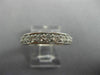 ESTATE .77CT DIAMOND 14KT WHITE GOLD 3D SEMI ETERNITY WEDDIING ANNIVERSARY RING