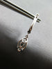 .71CT DIAMOND & AAA SAPPHIRE 18KT WHITE GOLD MARQUISE & ROUND HANGING EARRINGS