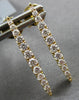 .52CT DIAMOND 18KT YELLOW GOLD 3D CLASSIC GRADUATING BAR FUN HANGING EARRINGS