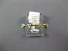 ESTATE .16CT DIAMOND 14KT YELLOW GOLD 3D TRIANGULAR CLASSIC BEADED FUN LOVE RING