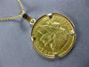 LARGE 22&14KT YELLOW GOLD 3D 1910 LIBERTE EGALITE FRATERNITE COIN PENDANT #27817