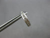 .28CT DIAMOND 18KT WHITE GOLD CLASSIC ROUND ETOILE HUGGIE HOOP HANGING EARRINGS
