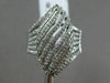 ESTATE LARGE 1.92CT ROUND DIAMOND 14KT WHITE GOLD 3D MARQUISE SHAPE PROMISE RING
