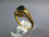 .82CT DIAMOND AAA SAPPHIRE 14KT YELLOW GOLD OVAL & ROUND FRIENDSHIP PROMISE RING