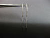 ESTATE LARGE .72CT DIAMOND 14KT WHITE GOLD GRADUATING BAR CHANDELIER HANGING EARRINGS