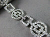 ESTATE WIDE 2.63CT DIAMOND 14KT WHITE GOLD CIRCLE & SQUARE BRACELET BEAUTIFUL!!