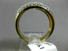ESTATE WIDE 1.85CT DIAMOND 14KT WHITE & YELLOW GOLD 3D PAVE ANNIVERSARY RING 300
