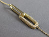 ESTATE .41CT DIAMOND 14KT YELLOW GOLD 3D CLASSIC RECTANGULAR LOVE KNOT BRACELET
