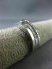ESTATE WIDE .74CT DIAMOND 14KT WHITE GOLD SOLITAIRE BEZEL ENGAGEMENT RING #18414