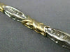 ESTATE 1.20CT BAGUETTE CUT DIAMOND 14KT WHITE & YELLOW GOLD 3D BRACELET #20747