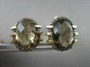 ANTIQUE 18KT 15.27CTW SMOKEY TOPAZ & FANCY BROWN DIAMOND EARRINGS ONE OF A KIND!
