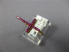 ESTATE .21CT AAA PINK SAPPHIRE 18KT ROSE GOLD 3D CLASSIC CROSS RING