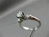 ESTATE .84CT DIAMOND 14KT WHITE GOLD PAST PRESENT FUTURE ENGAGEMENT RING #20723