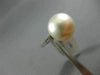 ANTIQUE LARGE .10CT DIAMOND & AAA SOUTH SEA PEARL PLATINUM 3D ENGAGEMENT RING