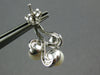 .05CT DIAMOND & AAA SOUTH SEA PEARL 14KT WHITE GOLD LOVE KNOT HANGING EARRINGS