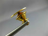 ESTATE 14KT YELLOW GOLD 3D CLASSIC MATTE AND SHINY OVAL MENS PIN