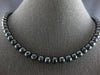 EXTRA LARGE & LONG 331.9CT BLACK DIAMOND 14KT WHITE GOLD ETERNITY LOVE NECKLACE