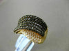 ESTATE LARGE 1.92CTW WHITE & BLACK DIAMOND 18KT YELLOW GOLD LOVE FUN RING