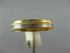 ESTATE WIDE PLATINUM & 18KT YELLOW GOLD MILGRAIN ETERNITY ANNIVERSARY RING 19309