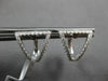 .41CT DIAMOND 18KT WHITE GOLD 3D ROUND TRIANGULAR TRILLION FUN HUGGIE EARRINGS