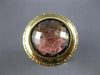 LARGE 10.40CT DIAMOND & AAA SMOKEY TOPAZ & ENAMEL 14KT YELLOW GOLD PANTHER RING