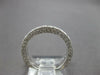 ESTATE 1.07CT DIAMOND 18K WHITE GOLD 3D ROUND FILIGREE ETERNITY ANNIVERSARY RING