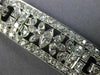 ANTIQUE WIDE 6.52CT OLD MINE DIAMOND PLATINUM CLASSIC FILIGREE FLOWER BRACELET