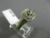 WIDE .66CT DIAMOND 14K TWO TONE GOLD 3D SEMI ETERNITY SEMI MOUNT ENGAGEMENT RING