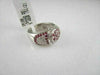 ANTIQUE HEART SHAPE 1.42CT RUBY DIAMOND 14K W GOLD RING