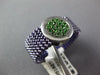 .48CT AAA TSAVORITE 14K WHITE GOLD CLUSTER FLEXIBLE INTERCHANGEABLE PENDANT RING