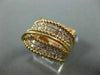 ESTATE WIDE .91CT PINK DIAMOND 18K ROSE GOLD MULTI ROW MILGRAIN ANNIVERSARY RING